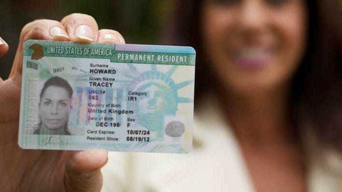 La green card es la conocida tarjeta verde.