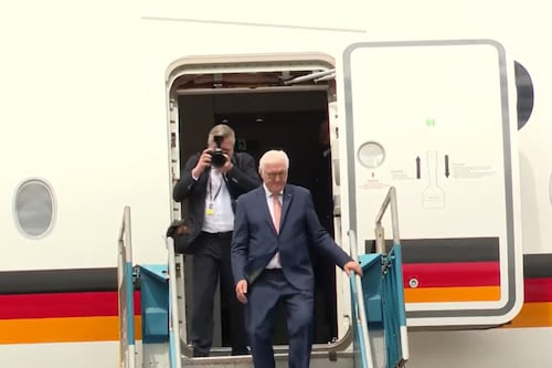Presidente de Alemania Frank-Walter Steinmeier arriba a Guatemala