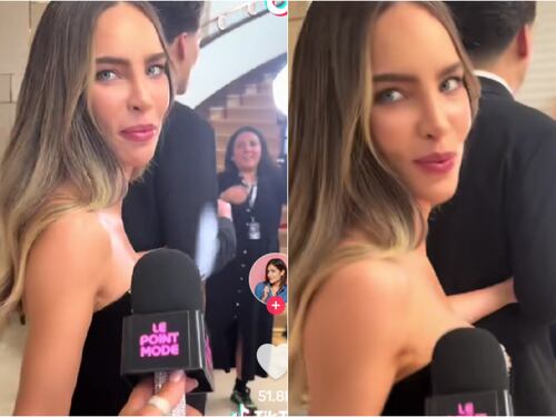 Belinda vive el momento más bochornoso en Cannes y fans le dan “cachetada con guante blanco”