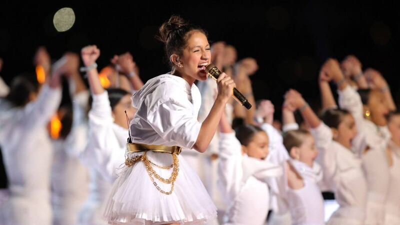 VIDEO. La hija de JLo y Marc Anthony debuta como cantante en el Super Bowl