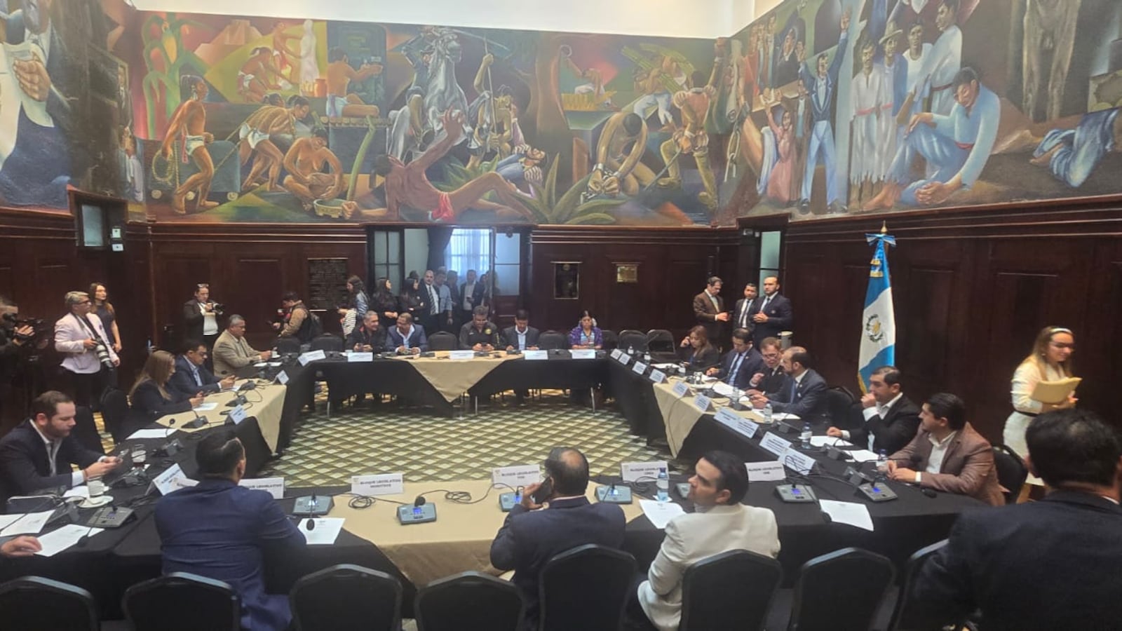 Instancia de Jefes de Bloque en el Congreso. Foto: Amilcar Avila