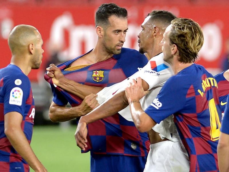 Barcelona empata contra el Sevilla y podría dejar escapar la punta de La Liga
