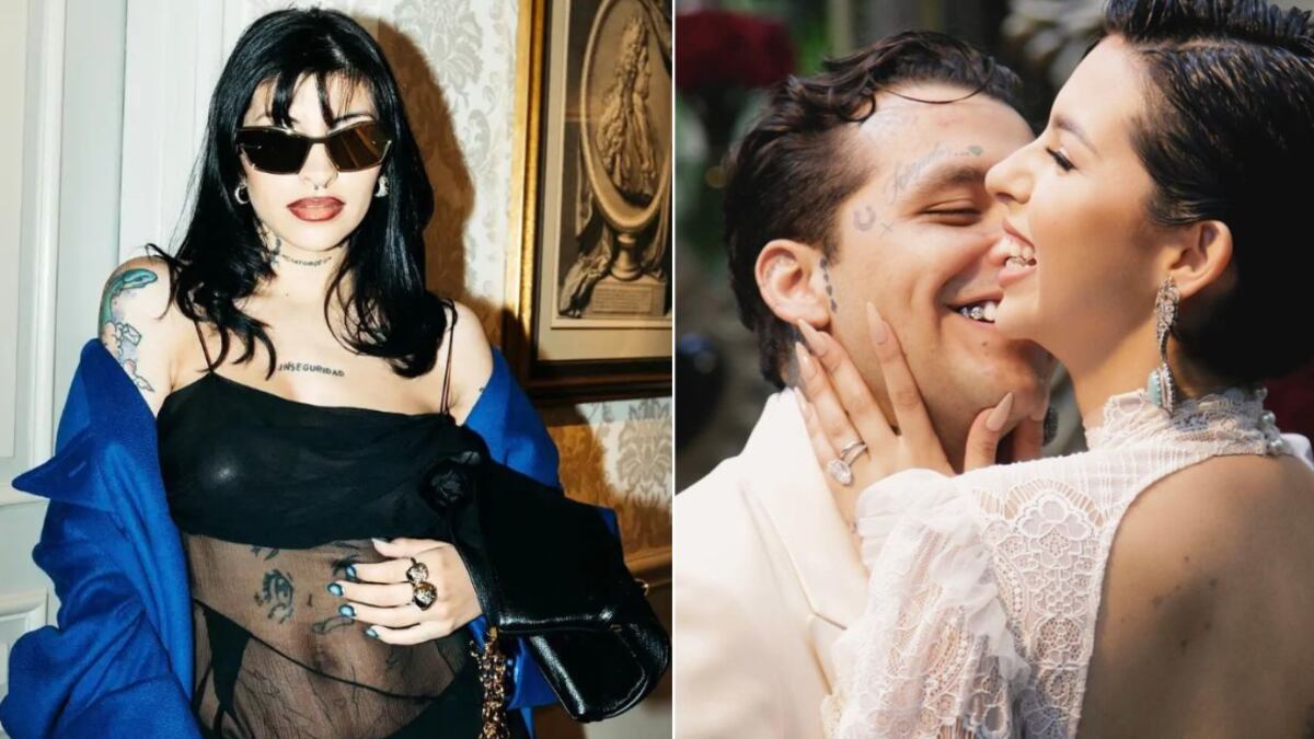 Esta fue la reacción de Nodal luego de que le preguntaran por Cazzu en su luna de miel.