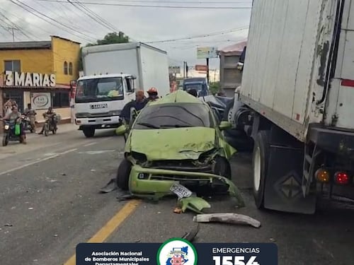 Múltiple colisión en el kilómetro 126 de la Ruta al Atlántico deja varios heridos