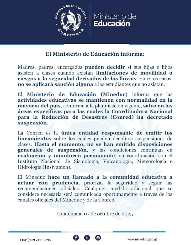 Comunicado.
