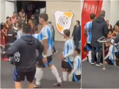 Messi fue a buscar pelea a jugador de Venezuela en el túnel (video)