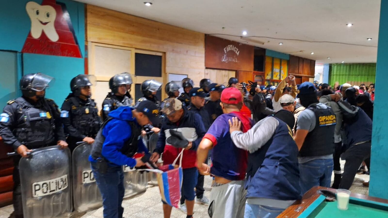 La requisa se ejecuta en los sectores 7A y 7B, de la Granja Modelo de Rehabilitación Pavón. Foto: PNC.