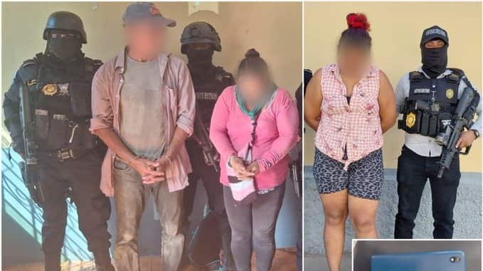 Los detenidos enfrentarán cargos por plagio o secuestro y asesinato. Foto: PNC