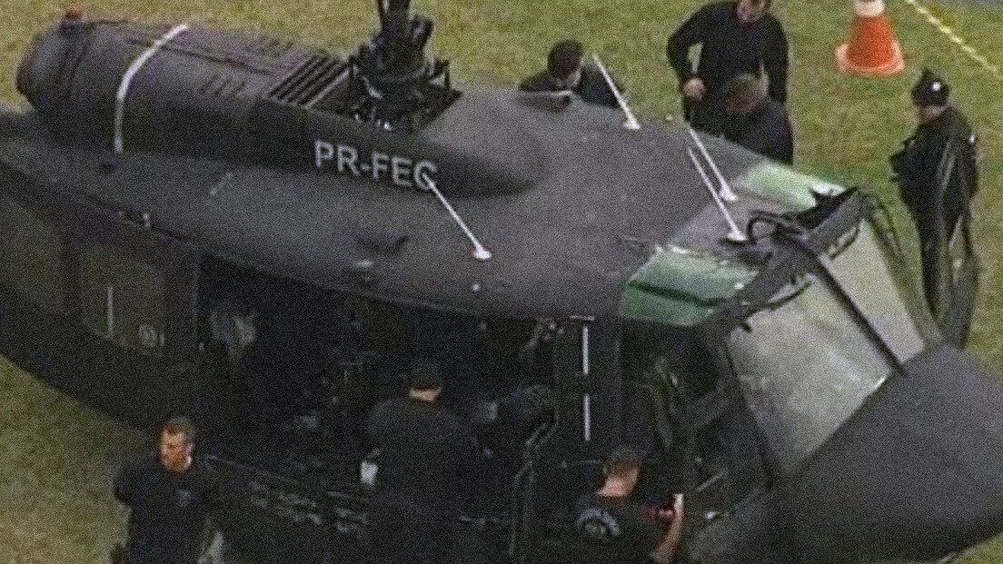 VIDEO. Le disparan a copiloto de helicóptero en pleno vuelo