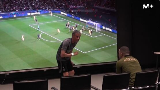 Luis Enrique es viral por sus palabras alentando a Kylian Mbappé