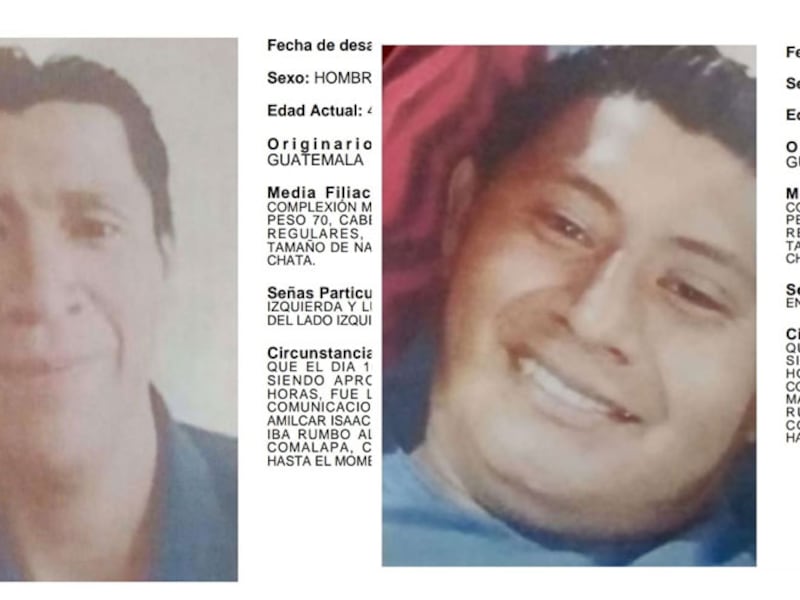 Aún sin rastro de 10 comerciantes guatemaltecos desaparecidos en frontera de México