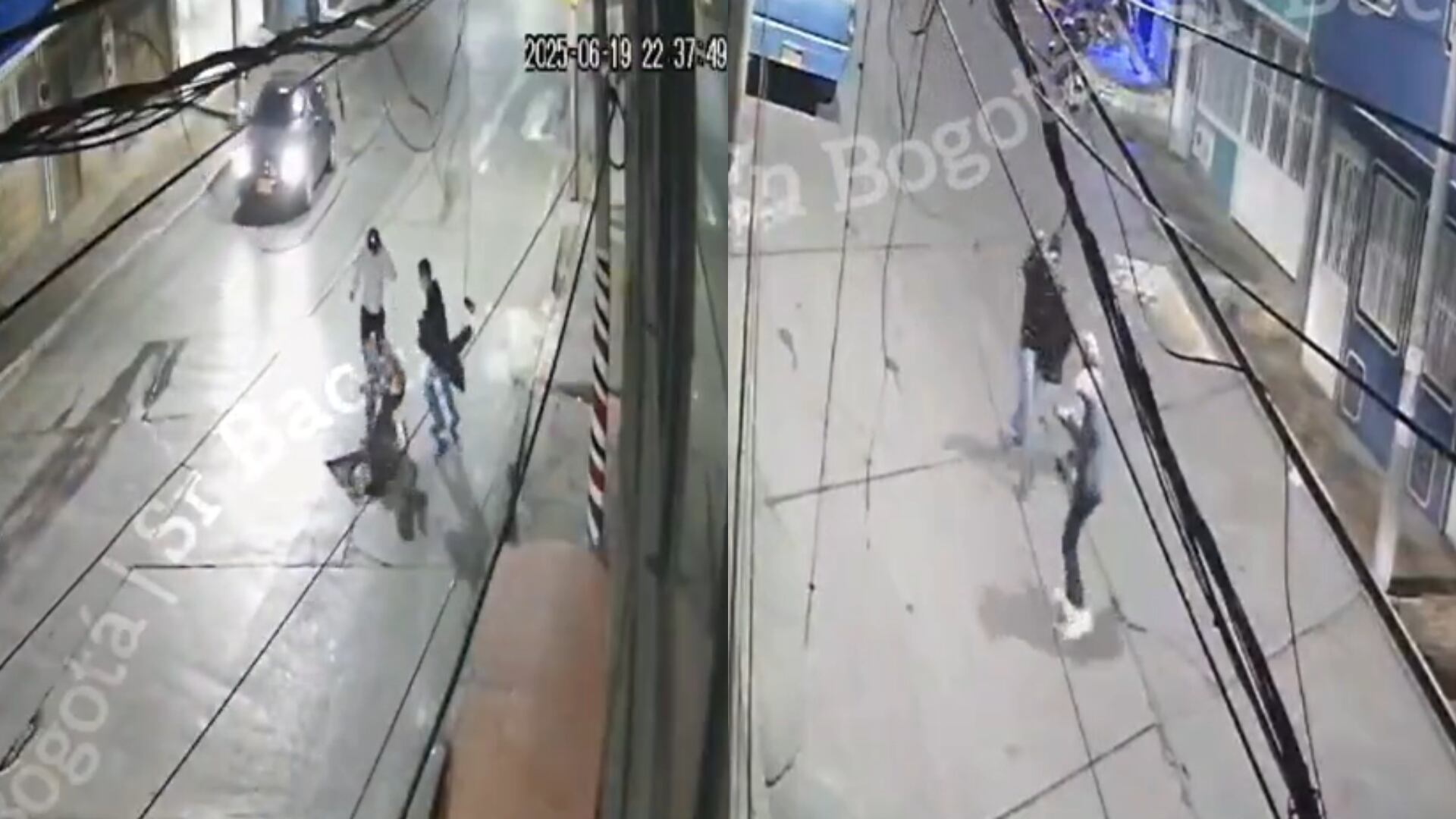 Pelea de hinchas en Bogotá