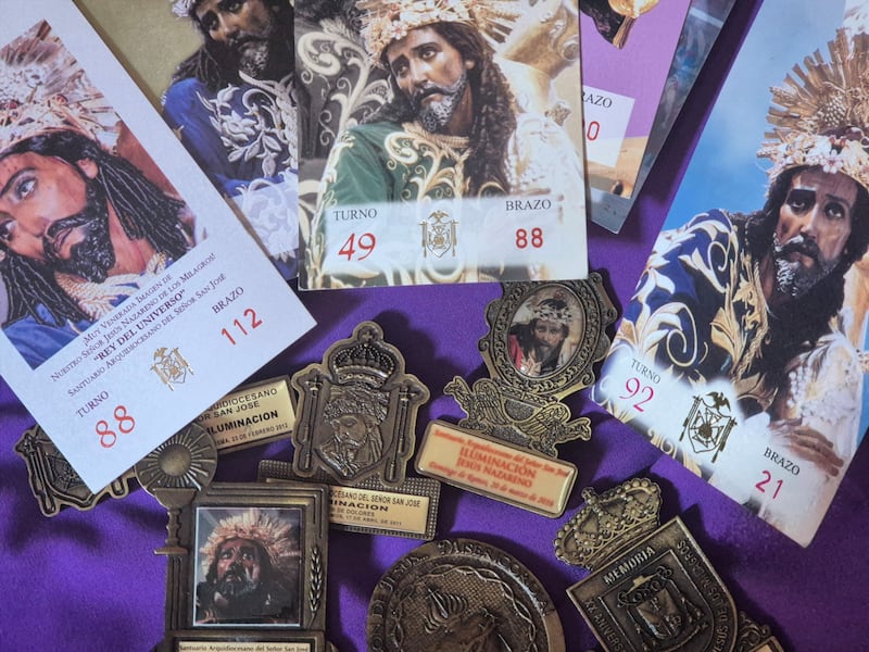 Cargos y turnos obtenidos en los cortejos procesionales de Jesús de los Milagros de San José. Foto: Roxana Tocay/Publinews
