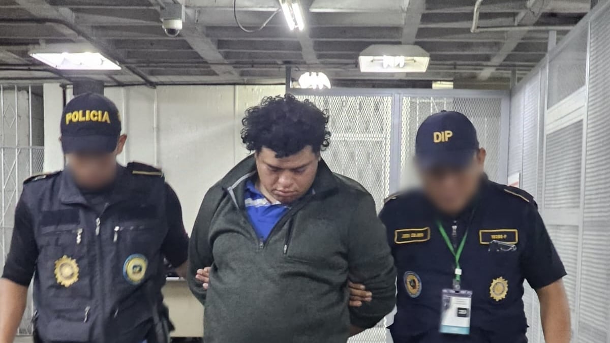 Cristian Danilo Torres Flores, de 33 años, fue capturado esta tarde. Foto: PNC