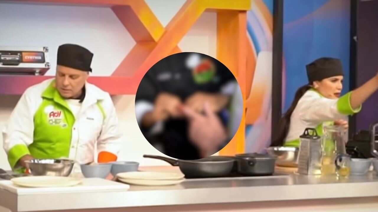 Alexis Ayala se cortó los dedos en vivo en el programa 'Hoy'.