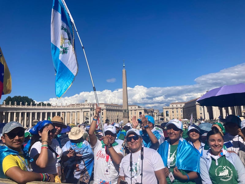 Una delegación conformada por 190 jóvenes participa en el Jubileo de la Esperanza, en la Ciudad del Vaticano. Foto: Minex.