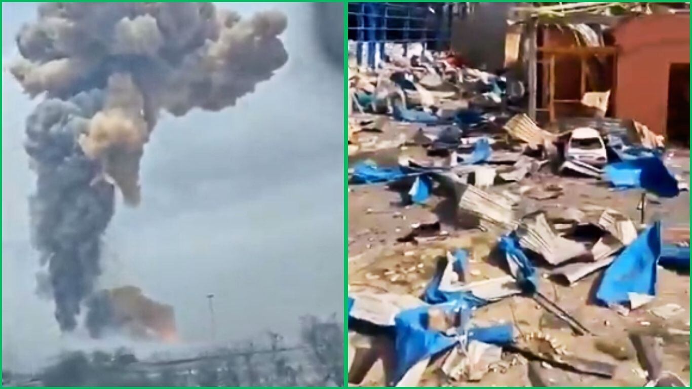 Explosión en puerto de Irán