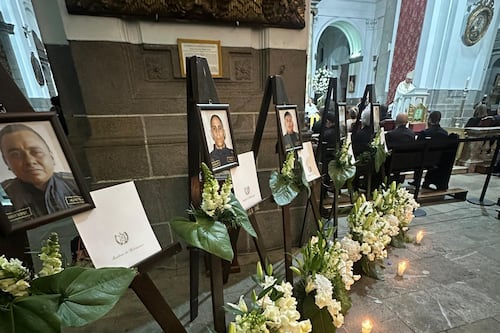 Realizan misa en honor a los 10 policías que fallecieron en cumplimiento del deber