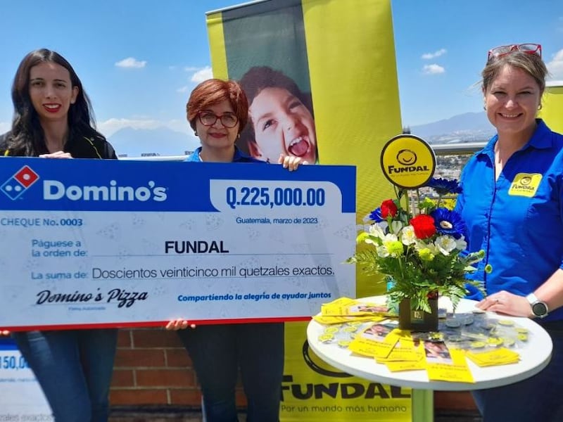 Domino’s Guatemala vuelve a apoyar a fundaciones con donación millonaria