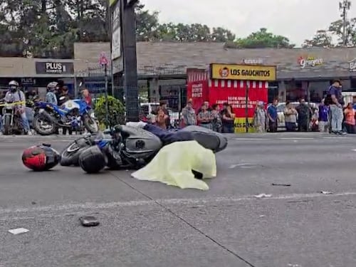 VIDEO. Así fue abatido un supuesto motoladrón en ruta Interamericana