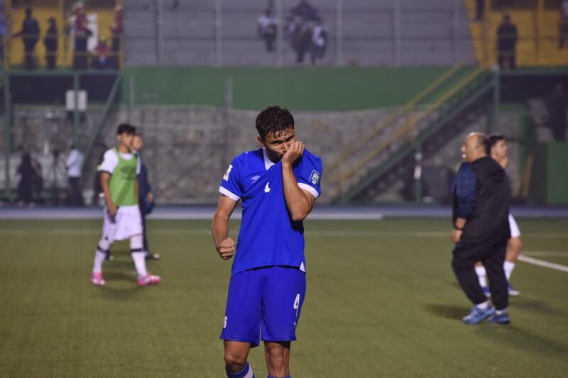 Harold Osorio anotó el único gol para El Salvador ante Guatemala. Foto: Stanley Herrarte