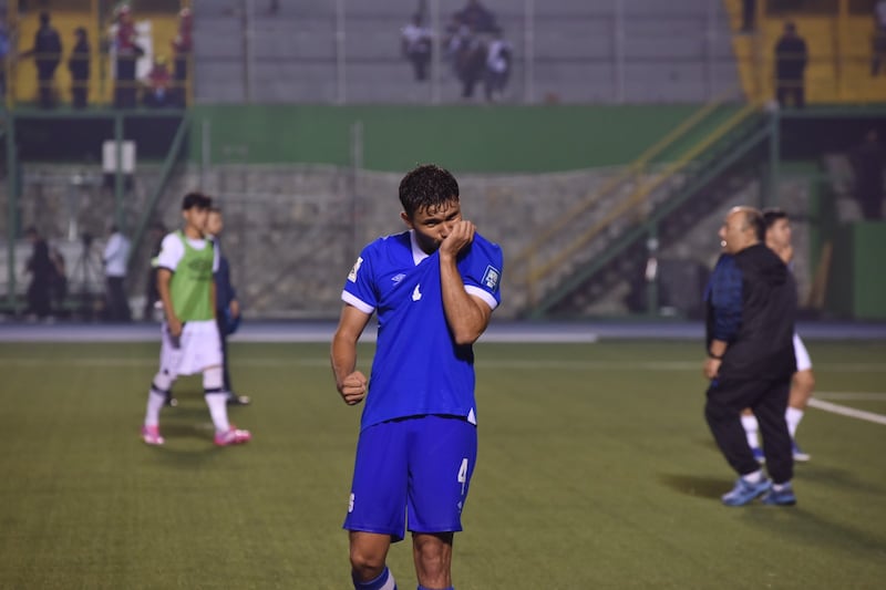 Harold Osorio anotó el único gol para El Salvador ante Guatemala. Foto: Stanley Herrarte