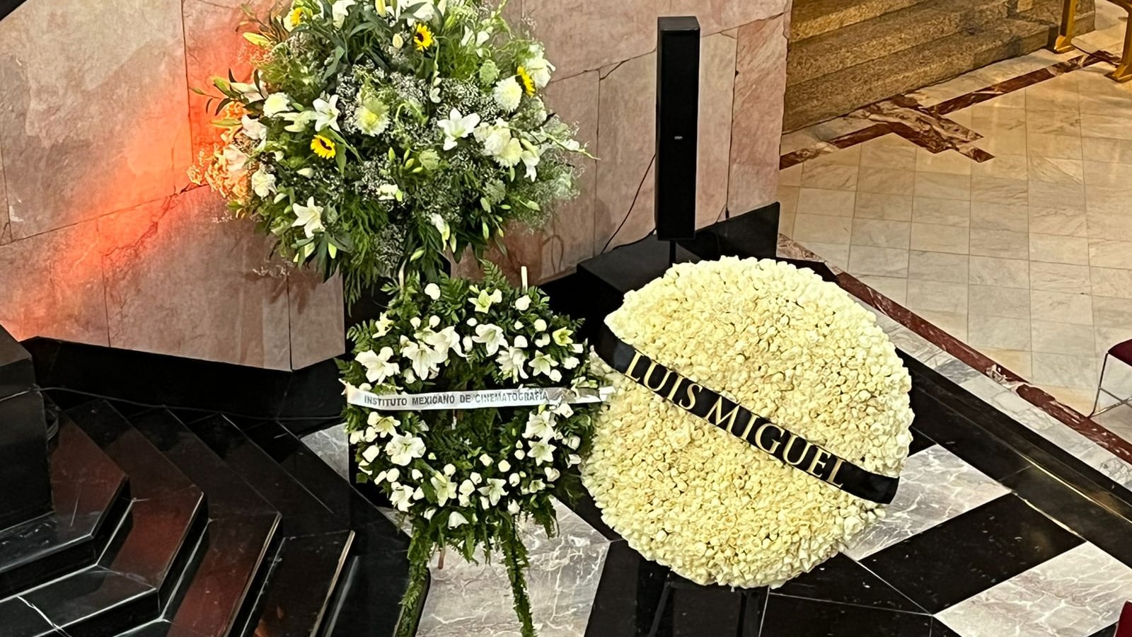 Luis Miguel se hace presente en el homenaje de Silvia Pinal en Bellas Artes