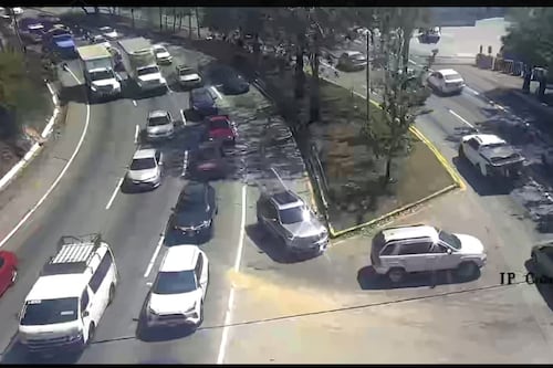 Video. Así el panorama del tráfico en la Interamericana en este sábado