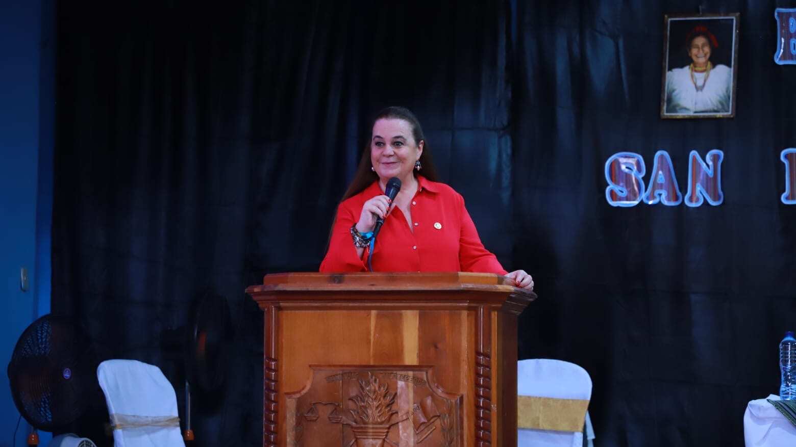 La ministra de Educación, Anabella Giracca, se pronunció por las declaraciones de joviel Acevedo.