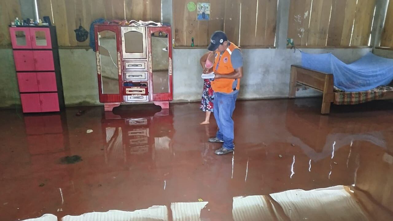 Las intensas lluvias a nivel nacional han provocado inundaciones en viviendas. Foto: Conred