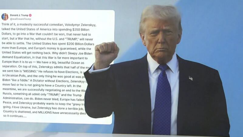 Donald Trump le envía un fuerte dardo a Vladímir Zelenski “Se quedará sin país”
