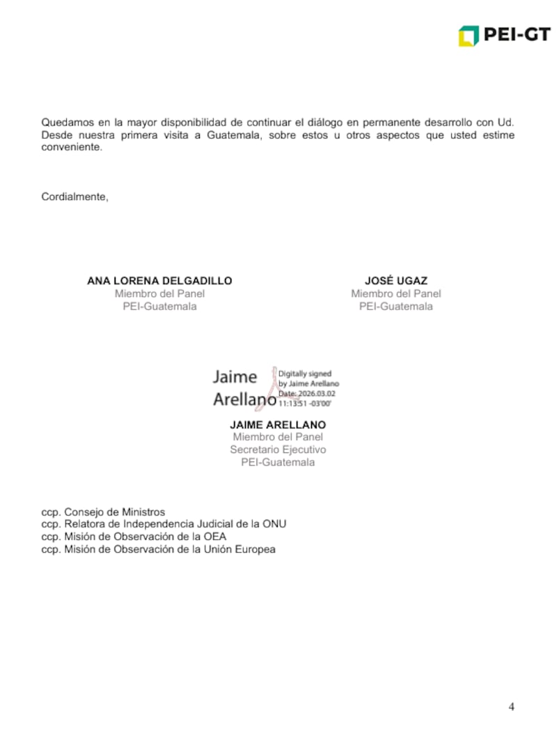 Panel de Personas Expertas Independientes (PEI-GT)