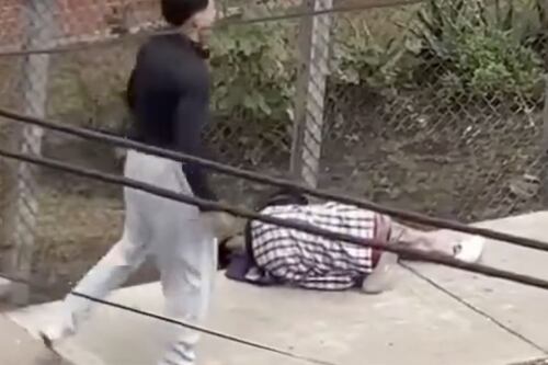 VIDEO. ladrón intenta asaltar a transeúnte y este lo noquea de un solo golpe 
