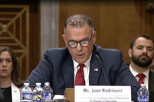 Juan Rodríguez, nominado embajador de EE. UU. en Guatemala, habla en el Senado y explica sus prioridades