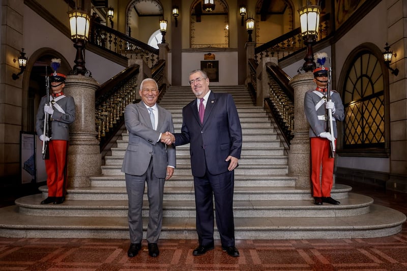 Presidente Bernardo Arévalo recibió a António Costa, presidente del Consejo Europeo.