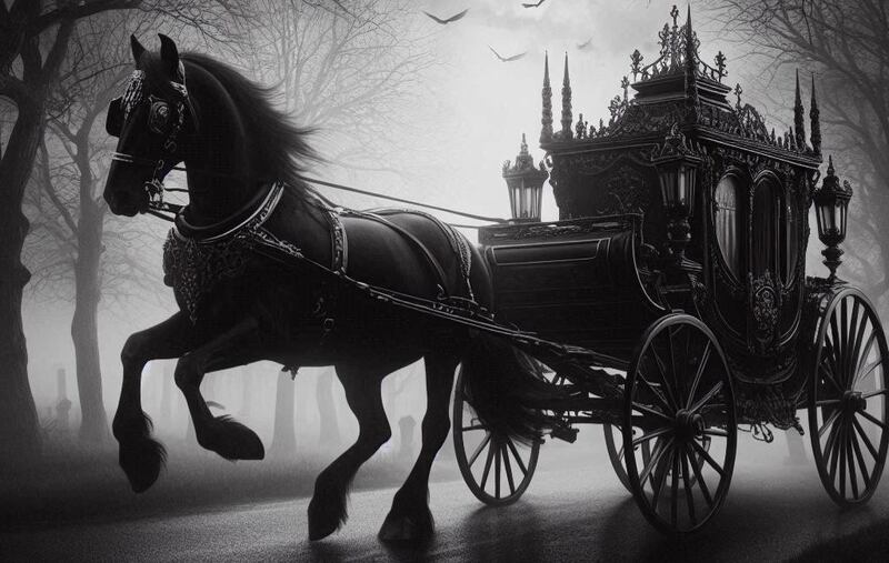 Dicen que en Semana Santa, pasada la hora de las ánimas, se escucha un carruaje tirado por caballos con ojos de fuego…