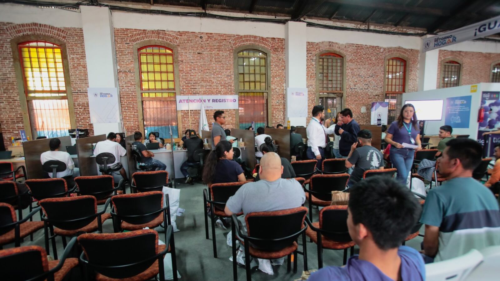 Centro de Atención y Registro de Personas Migrantes Guatemaltecas Retornadas en Fegua.