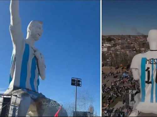 VIDEO. Así es la estatua de Lionel Messi más grande del mundo