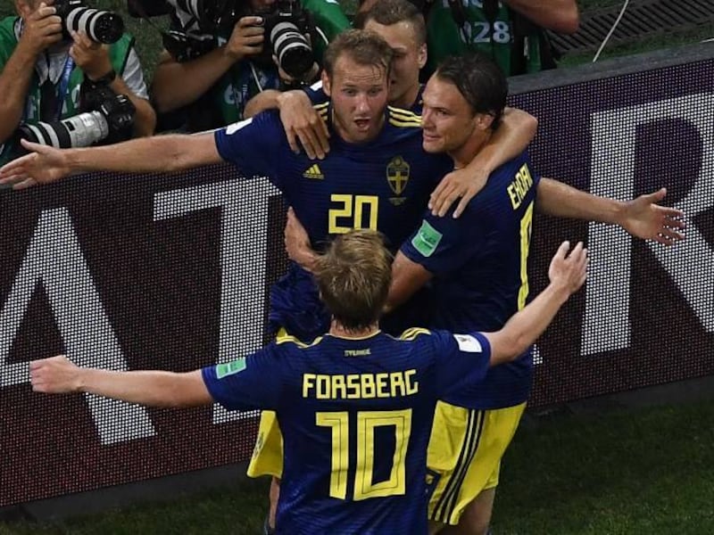 La reacción en las redes tras el gol de Suecia