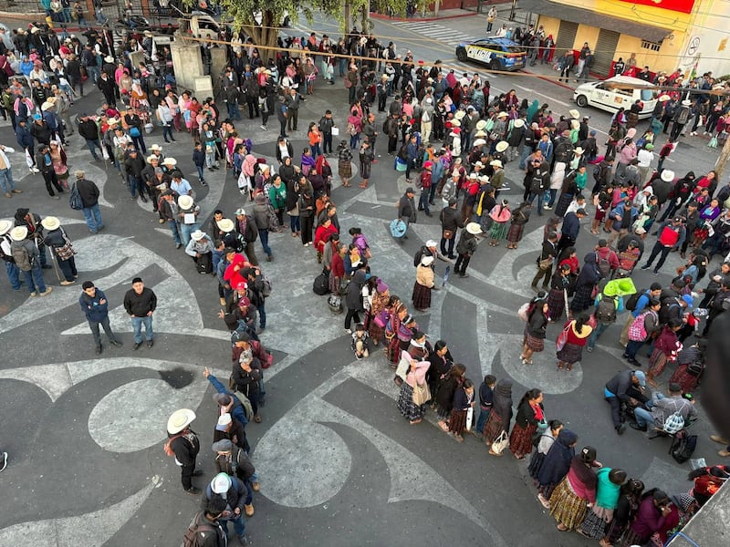 En la calle Martí se desarrolla la movilización convocada por el Comité de Desarrollo Campesino.