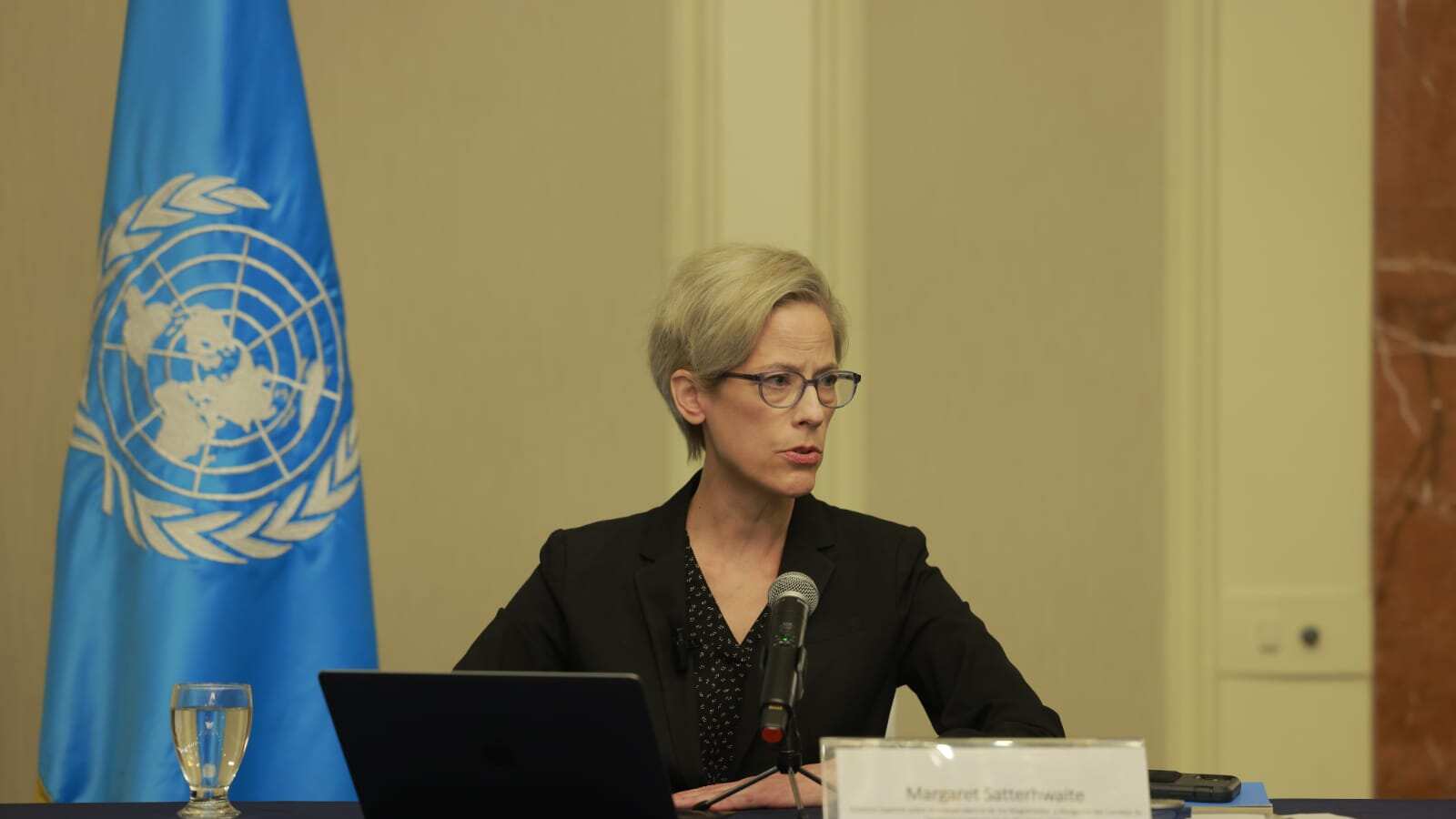 La relatora especial de la Organización de las Naciones Unidas sobre la Independencia de Magistrados y Abogados, Margaret Satterthwaite