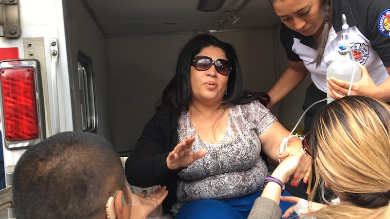 Exdiputada Patriota llega en ambulancia a tribunales tras ser capturada