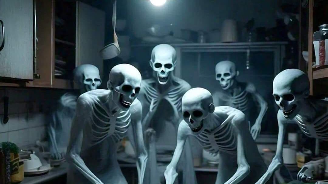 Leyenda: no dejar platos sucios por la noche.