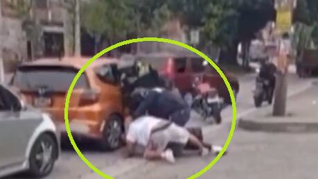 Pelea en el tránsito