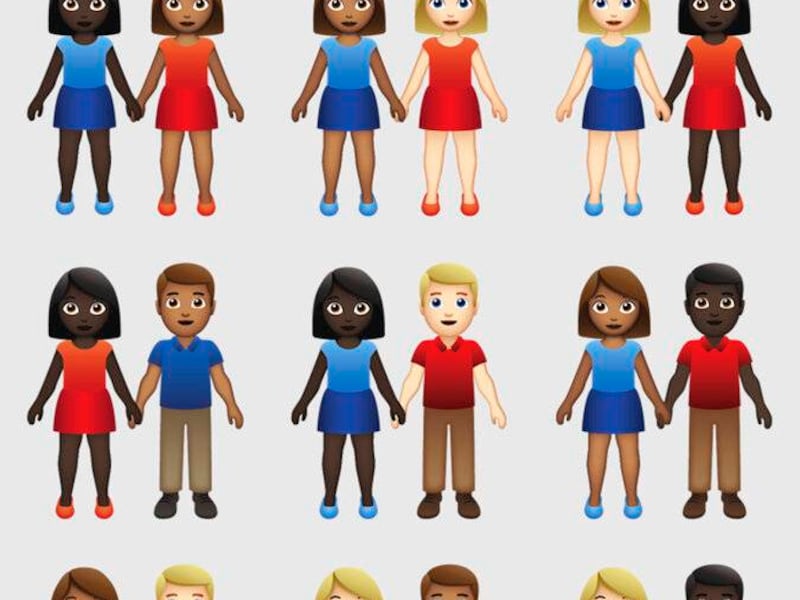 Inventores de los emojis incluyen parejas interraciales por petición de Tinder