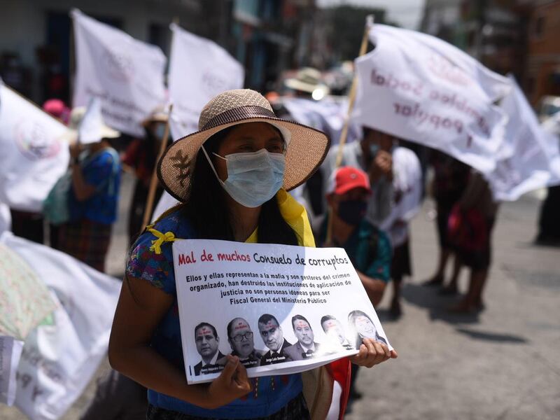 GALERÍA. Organizaciones marchan para denunciar cooptación del sistema de justicia