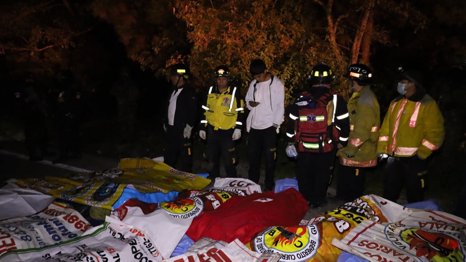 Brindan datos oficiales de Bomberos Voluntarios del accidente colectivo en el kilómetro 174 ruta Interamericana. Foto: CBV