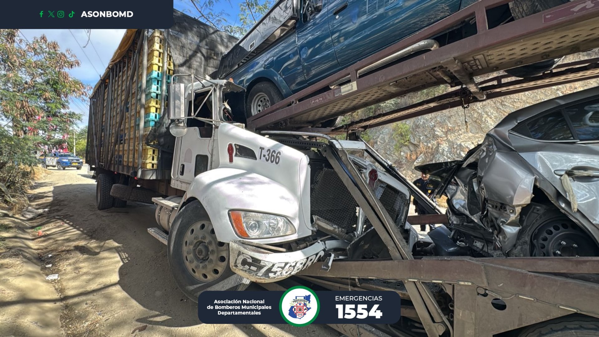 (Foto: Bomberos Municipales Departamentales)