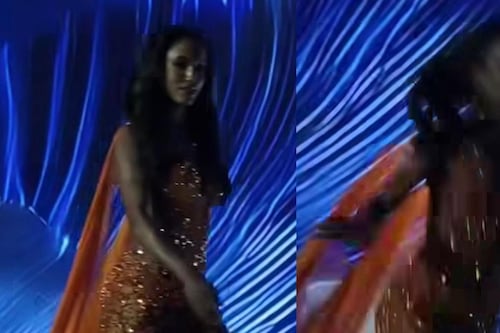 VIDEO. Candidata de Jamaica cae del escenario en la preliminar de Miss Universe 2025