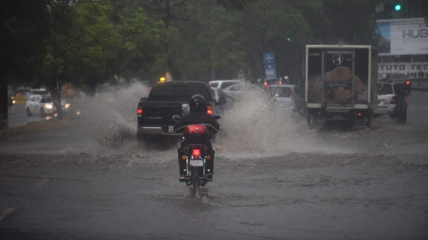 Las condiciones lluviosas permanecerán en gran parte del territorio nacional. Foto: Insivumeh.